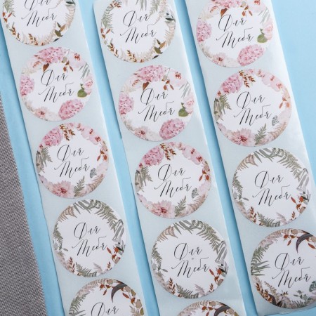 Stickers for flowers and gifts "for you", 4.4 x 4.4 cm, 252 pcs.-3