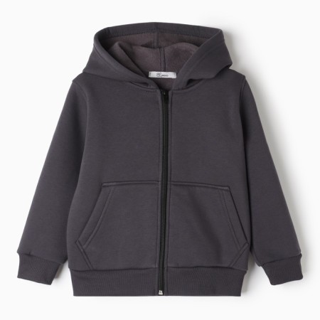 Children's sweatshirt, gray color, height 128 cm