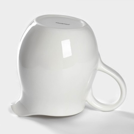 Black Porcelain Magistro Blanche, 1.6 liters, white color-2