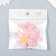 Decor for creativity Textile Embroidery "Pink Flower" 5.2x5.2 cm