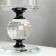 Glass of glass per 1 candle "Crystal ball" Black inserts 14x7x7 cm