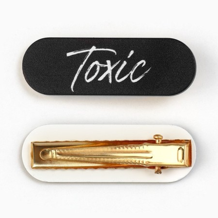 Заколка для волос Toxic, 4.5 х 1.5 см-1