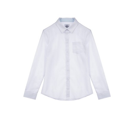 Textile shirt on buttons for a boy, height 140 cm-1