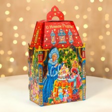 New Year. The gift box New Year's castle is a small 