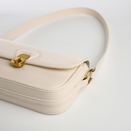 Female bag Textura, small size, milk color-4