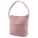 Bag women, genuine leather, pink 27x12x47 cm