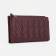 Women's wallet on the button, burgundy color