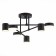 Ceiling EVOLUCE lamp. Sle201042-06. Nobel. 6x7 W, LED, 4000K, 3024 LM, 57x57x25 cm, black color