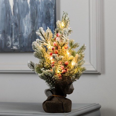 Figure LED "Winter needles" 35 x 27 x 27 cm, 20 LED, AG13X3 batteries (included), glow warm white