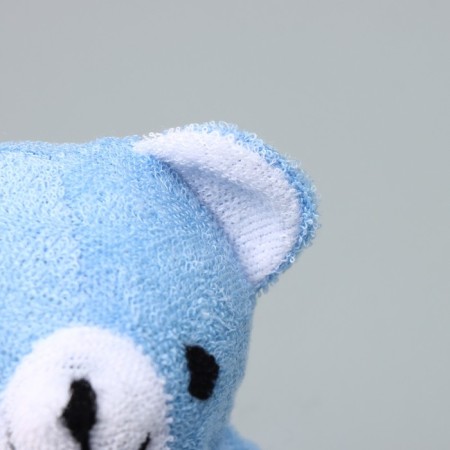 Body washcloth children's share "Mishutka", sisal, blue color-9