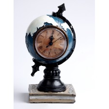 Table interior clock, “Globe”, on batteries, 11 × 7.8 × 13 cm, D-8 cm