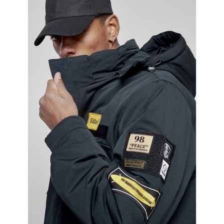 Male Winter jacket, size 50, dark blue color-11