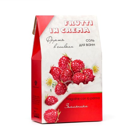 Salt with foam for baths frutti in Crema strawberries in cream, 500 g-1