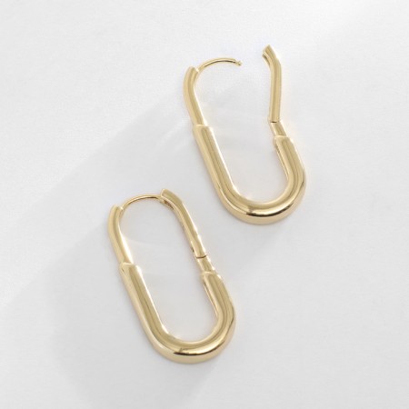 Earrings metal xuping value, color gold-2