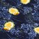 Loskot for needlework, x/b, owls on blue, 100 × 50 cm