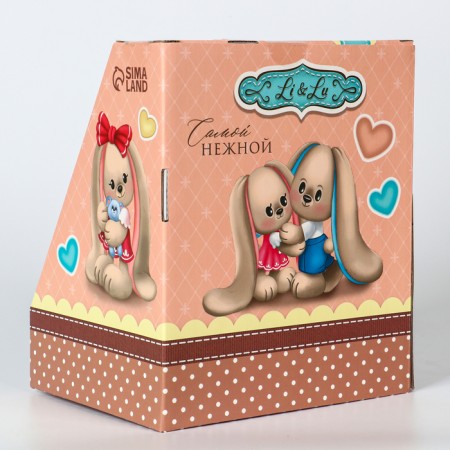 Soft toy "Bunny Li", with a book, girl-10