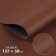 Artificial leather, 137 × 50 cm, 0.5 mm, brown color