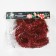 Garland "tinsel" 2 m Rosa, IP20, red thread, 44 led, 8 layers, d = 3 cm, white glow, aah2