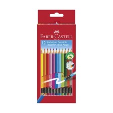 Pencils 12 Faber-Castell flowers hexagonal with an eraser