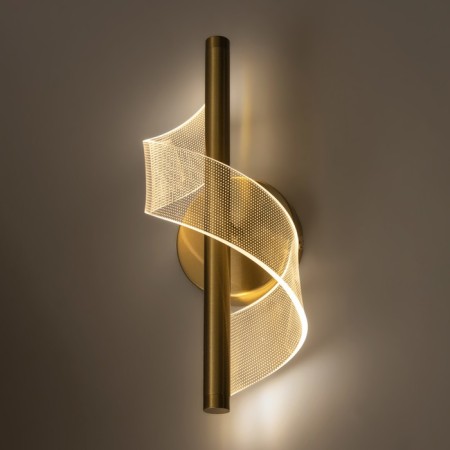 Bra "spiral" Led 3000k gold 30x13x13cm-2