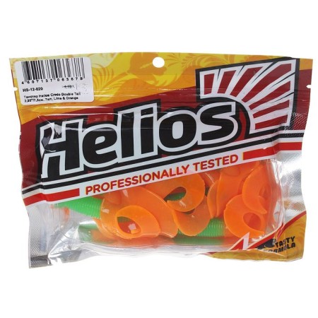 Helios Credo Double Tail Lime & Orrange, 7.5 cm, 7 pcs. (HS-12-020)-1