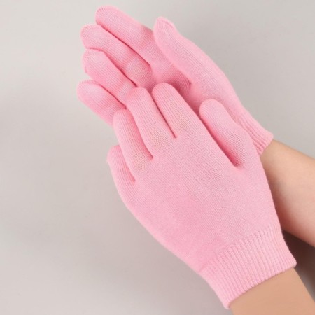 Gloves gel, moisturizing, one size, pink color-2