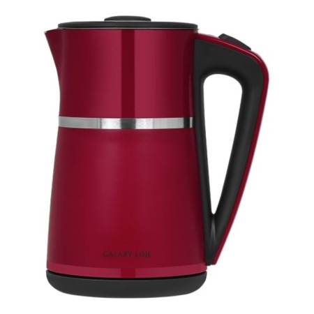 Electric kettle Galaxy Line GL 0339, stainless steel/plastic, 1.7 l, 2200 watts, red