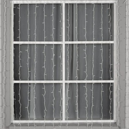 Garland "Curtain" 2 × 3 m, IP44, UMS, white thread, 760 LED, warm white glow, 220 V-1