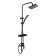 The shower system Zein Z3861, mixer, tropical and hand watering can, shelf, brass, black