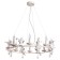 Amur chandelier, 8x40W E14, white color, gold
