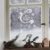 Vinyl sticker "Welcome", with a shiny plays, 29.7 x 42 cm, New Year