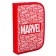 Penal frame, 1 section, 140x210x40 mm, folding pocket, tissue, avengers
