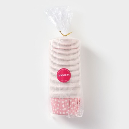 Baking uniforms of round share "peas", d = 6.5 cm, pink color-3