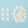 Velcro adhesive base "Square", set of 30 pcs., Size 1 pcs: 2 × 2 cm