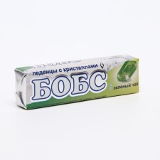 Bobs candy green tea with crystals, vitamin C, 10 pcs. packaged