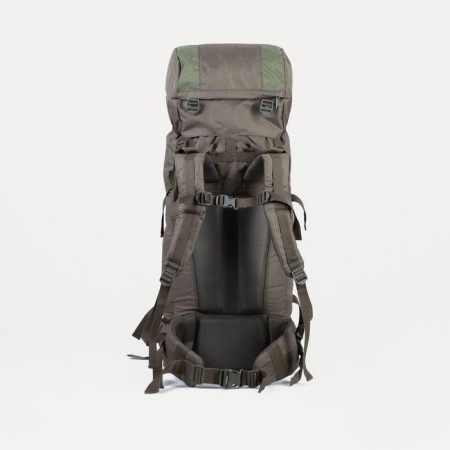 Tourist backpack, TAIF, 60 l, cord department, outer pocket, 2 side nets, olive color-1