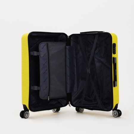 Suitcase Wedes 24 ", 43*66*26 cm, lightning departure, code lock, yellow-6