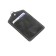 Case for passing, badge with pockets, black pulp