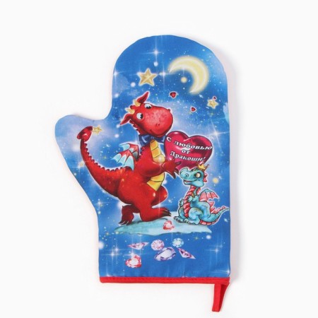 Mittens-Pospatka "With Love from Dracosha" 20x28 cm, 35% HL, 65% PE, Vatin 250 g/m2-1