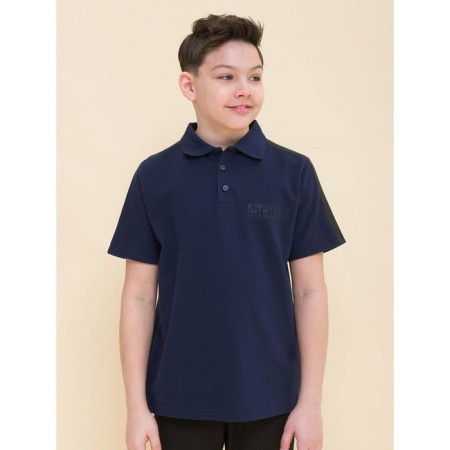 Polo for the boy Pelican, height 116 cm, dark blue color-1
