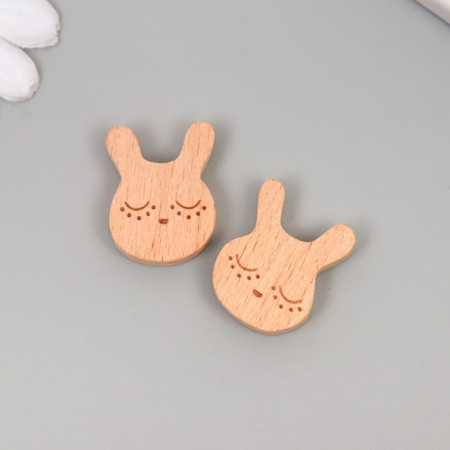 Bead for creativity tree "Bunny" 2.5x2.1 cm-2