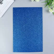 Foamiran glitter Magic 4 Hobby 2 mm cent. blue, 20x30 cm