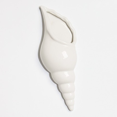 Nastennaya decor "shell" 28 x 10.3 cm, white-2