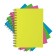 Notebook on the crest A5, 120 sheets in the Erichkrause Neon cage, glossy lamination, embossing "Leno", combined cover, mix