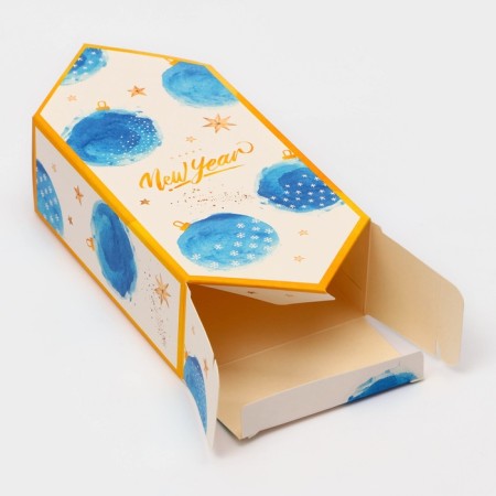 New Year. Gift box - New Year's Folding Candy "New Year", 9.3x14.6x 5.3 cm.-2