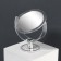 The mirror of the desktop “circle”, bilateral, with an increase, D mirror surface 10.5 cm, the color is transparent