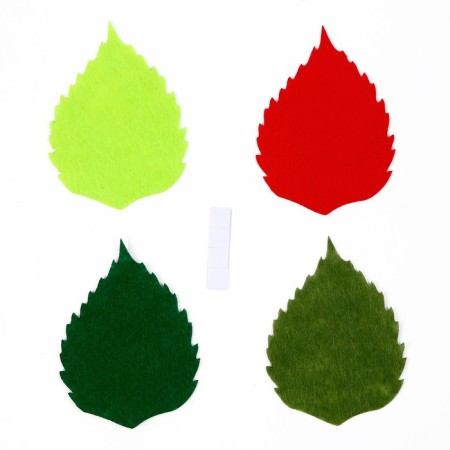 Stickers "Birch leaves", set 4 pcs.