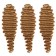 Hollywood Africolocons, 60 cm, 270 gr, brose/light blond color HKB26/15 (Catherine)