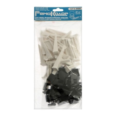 Remocolor tile alignment system, clamp+wedge (40/40 pcs)-1