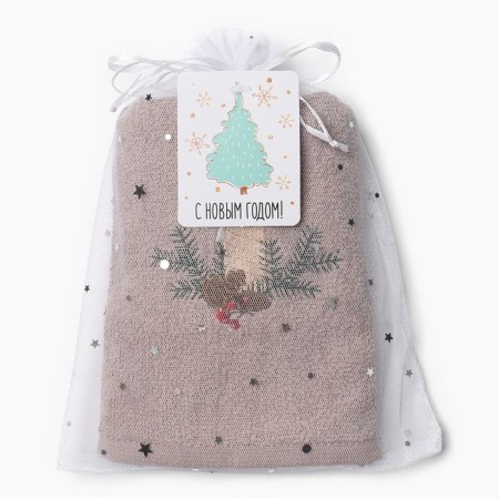 Tensor "Christmas candle" 30x60 cm, 100% cotton, 340 g/m2-4
